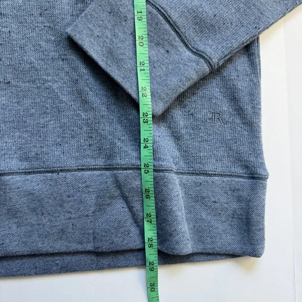 Banana Republic #1526438 Men’s Waffle Crew Sweatshirt Blue Size Large NWOT